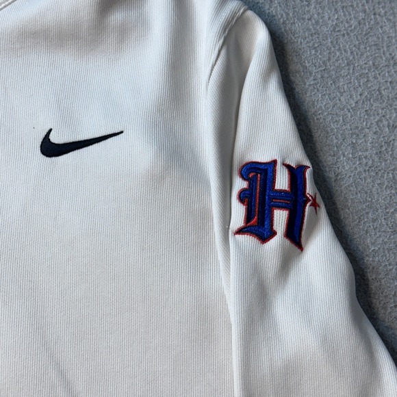 Houston Texans Nike Pullover Mens L White HJ8084-100 Quarter Zip Athletic Top - Picture 6 of 13